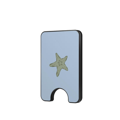 Sage starfish coastal Magnetic wallet
