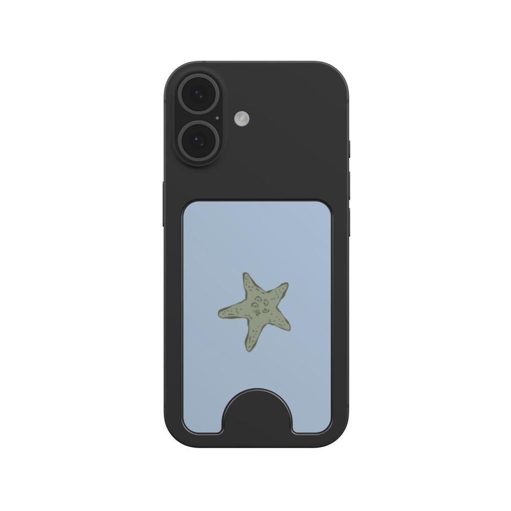 Sage starfish coastal Magnetic wallet