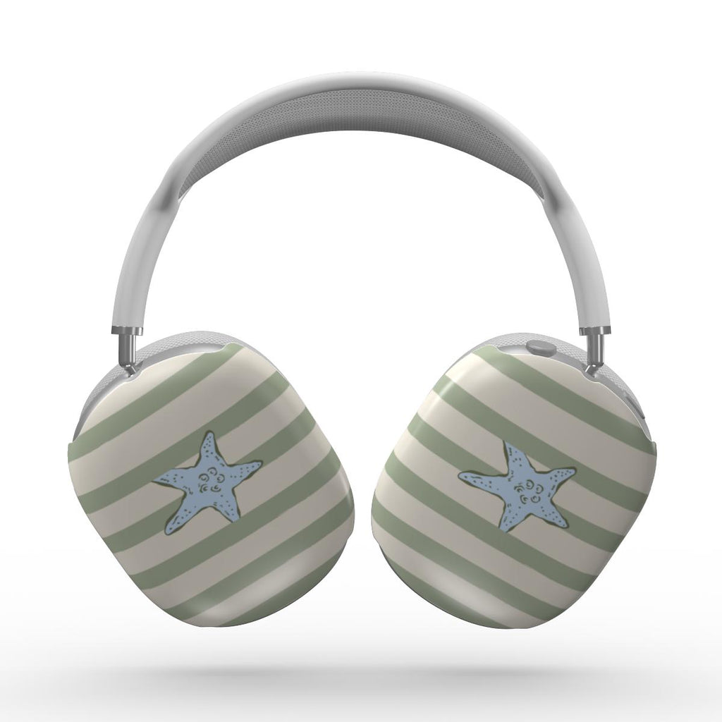 Sage starfish coastal Apple AirPods Max Tough Case