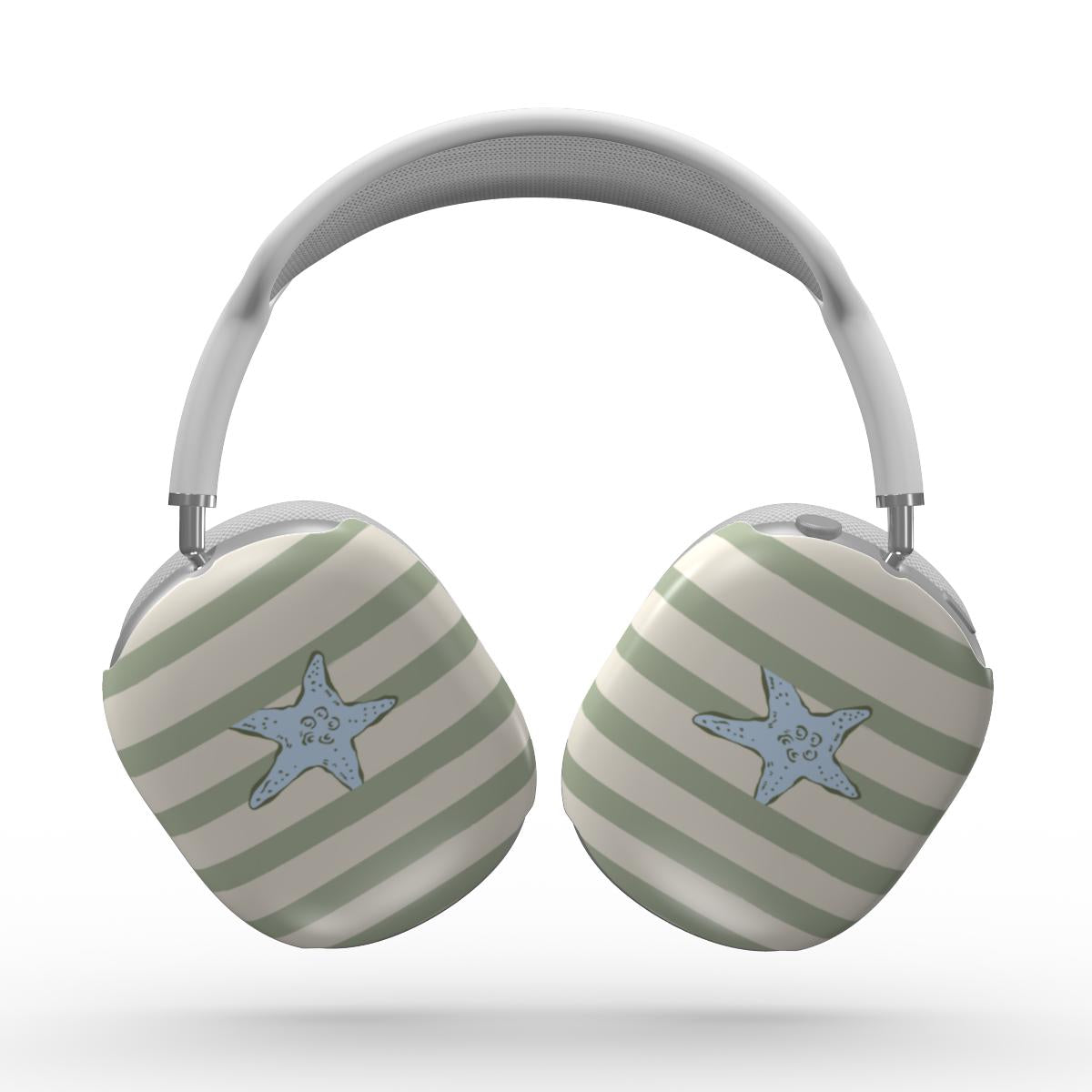 Sage starfish coastal Apple AirPods Max Tough Case