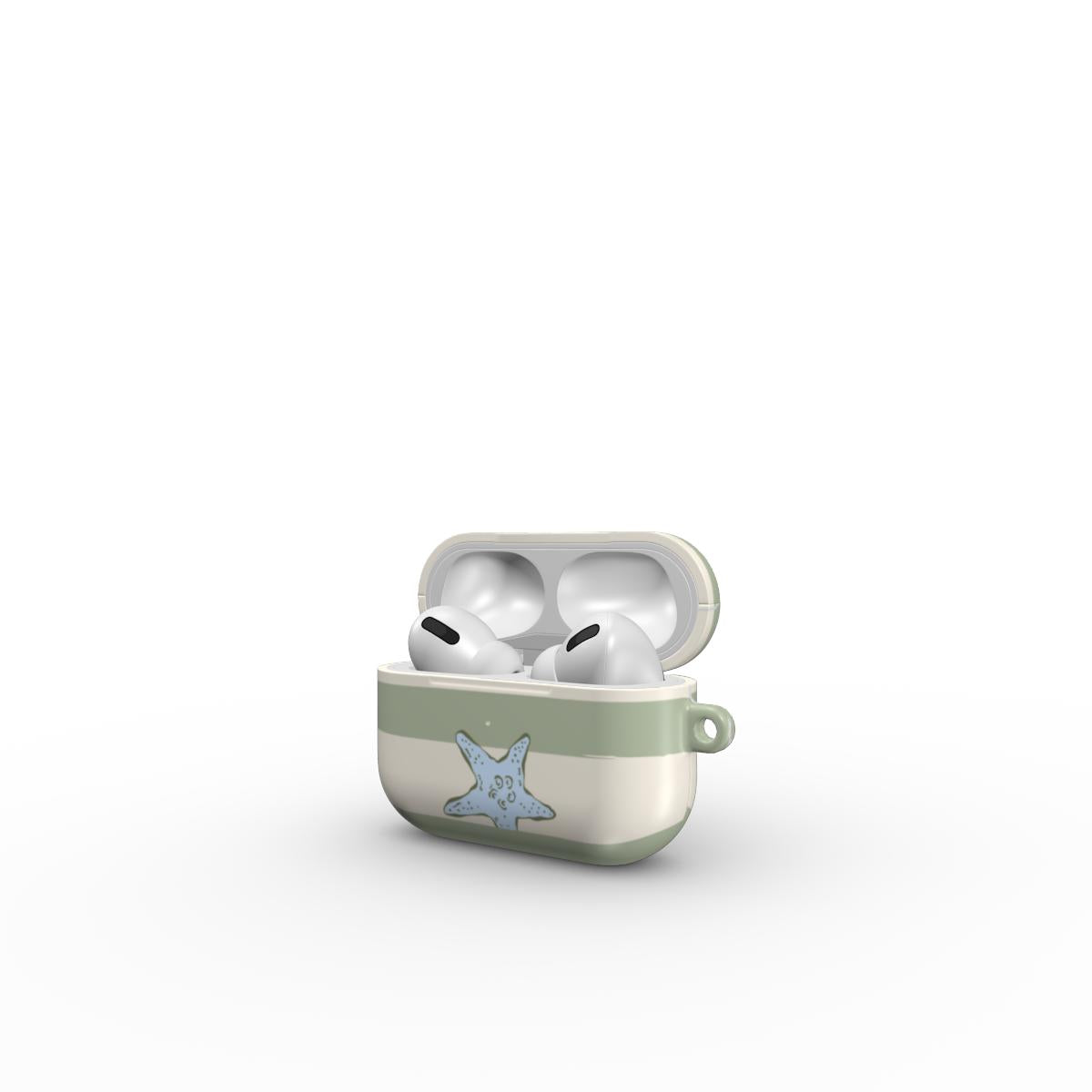 Sage starfish coastal Apple AirPods Tough Case
