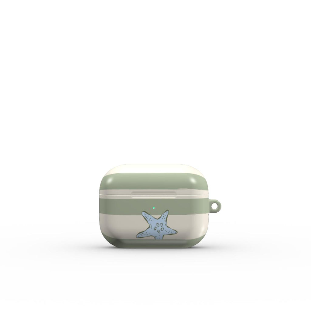 Sage starfish coastal Apple AirPods Tough Case