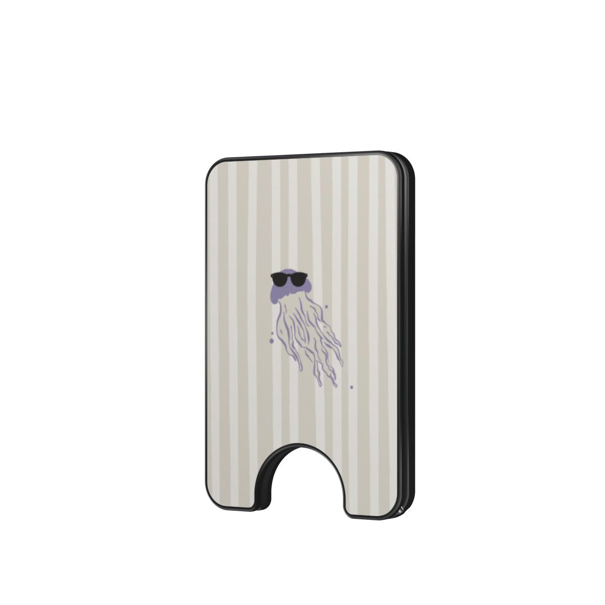 Lilac jellyfish coastal Magnetic wallet