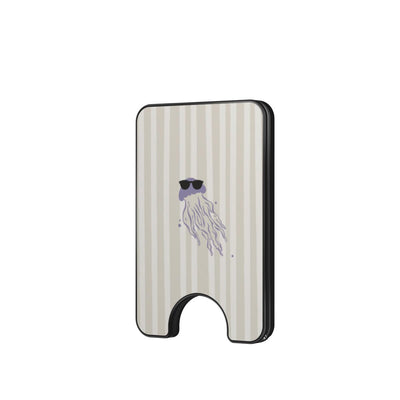 Lilac jellyfish coastal Magnetic wallet