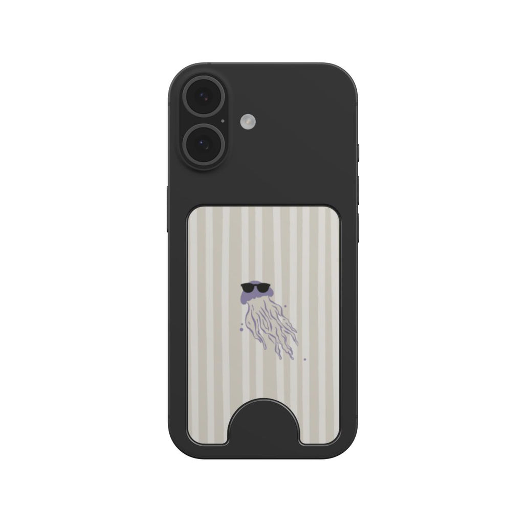 Lilac jellyfish coastal Magnetic wallet