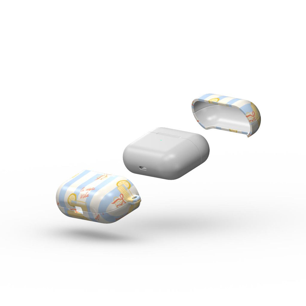 La Dolce Vita | Sky Stripes Coastal Apple AirPods Tough Case