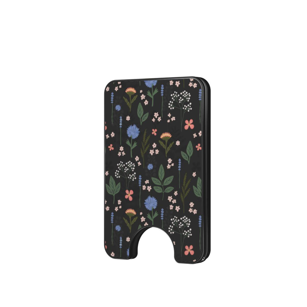charcoal Ditsy Floral Magnetic wallet
