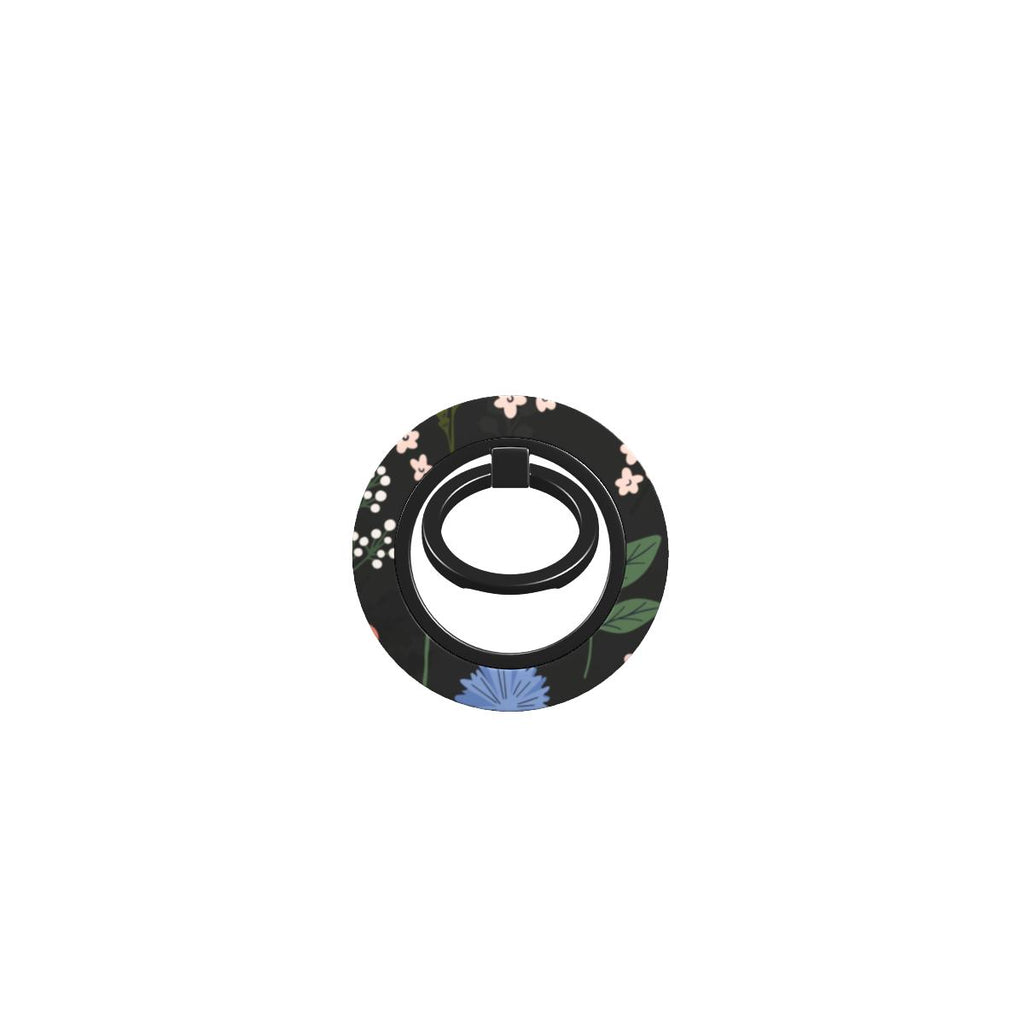 Charcoal Ditsy Floral Ring Holder