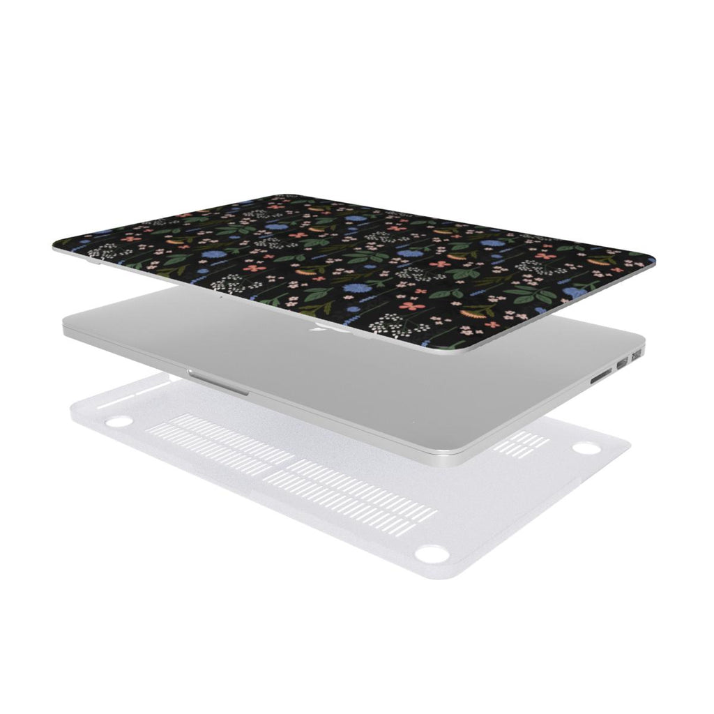 Charcoal Ditsy Floral MacBook Case