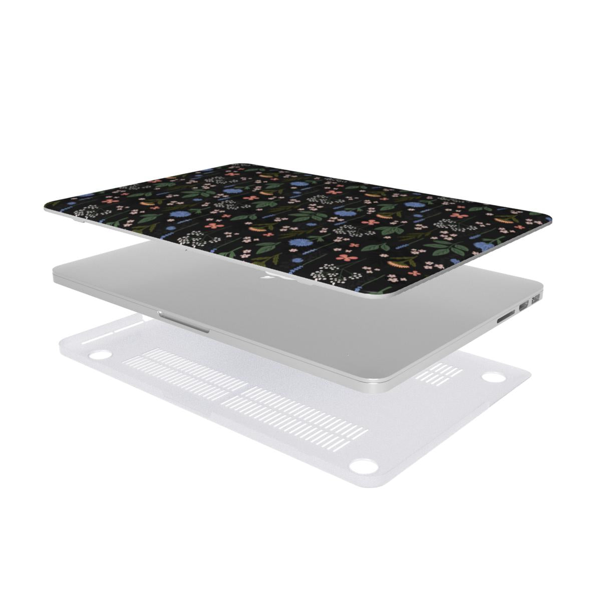 Charcoal Ditsy Floral MacBook Case