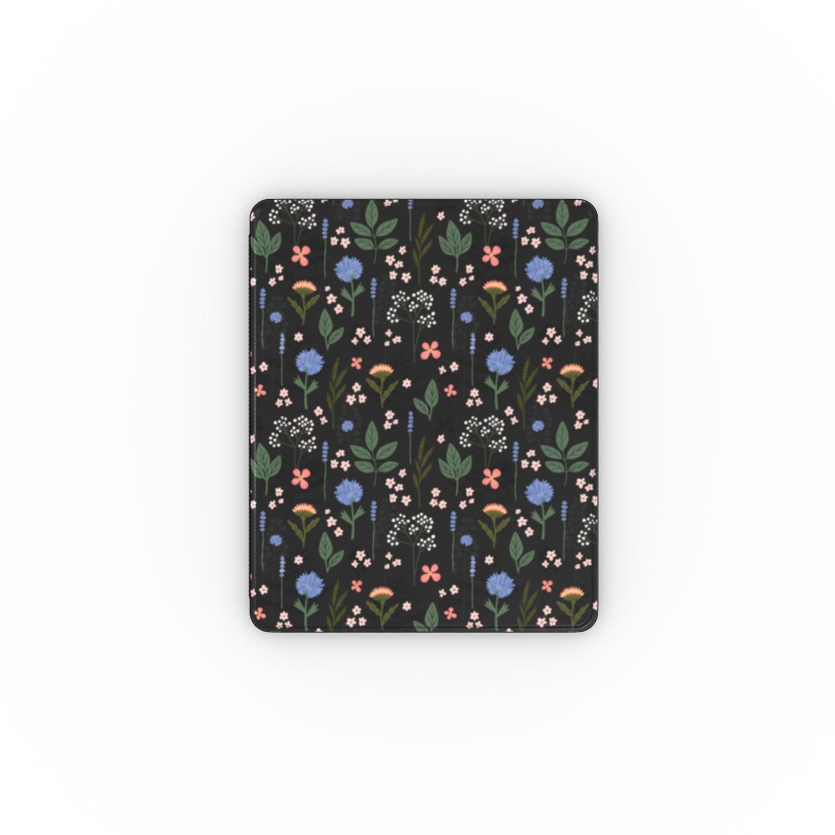 Charcoal Ditsy Floral Apple iPad Case