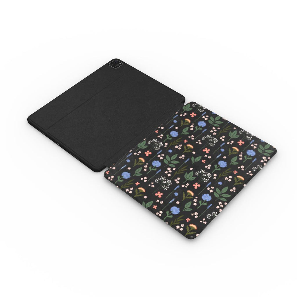 Charcoal Ditsy Floral Apple iPad Case