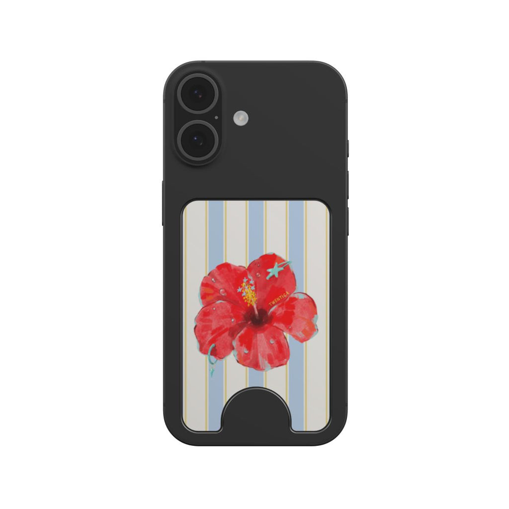 Sky Hibiscus Coastal Magnetic wallet