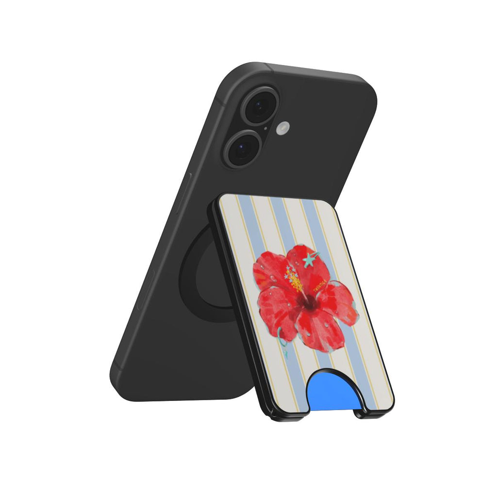 Sky Hibiscus Coastal Magnetic wallet