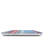 Textile Red Blue Stripes MacBook Case