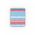 Textile Red Blue Stripes Apple iPad Case