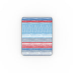 Textile Red Blue Stripes Apple iPad Case