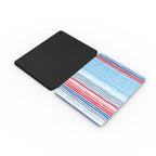 Textile Red Blue Stripes Apple iPad Case
