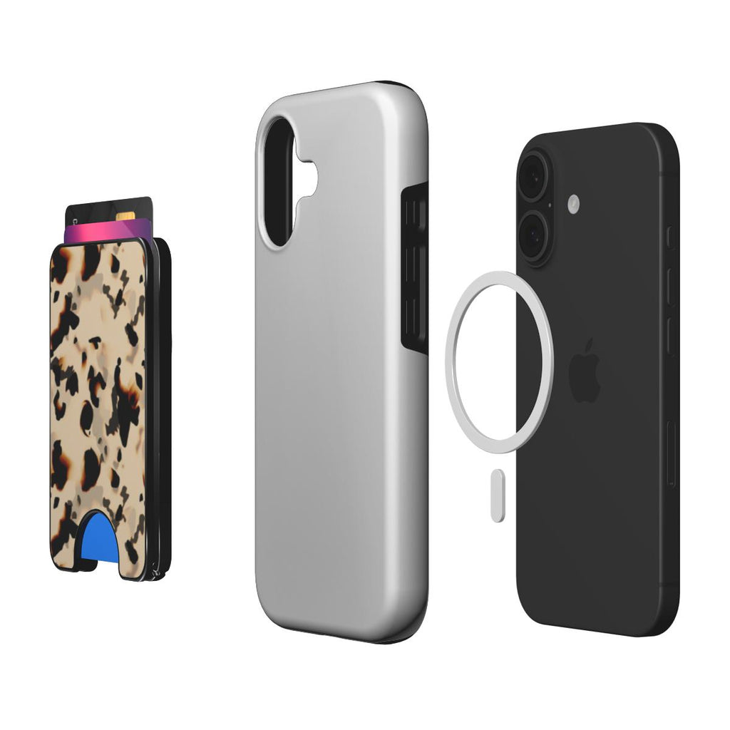 Ivory Tortoise Pattern Magnetic wallet