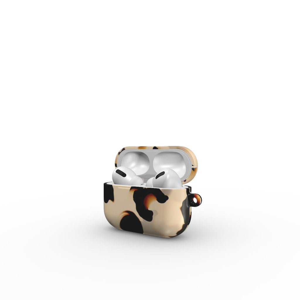 Ivory Tortoise Pattern Apple AirPods Tough Case