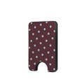 Blue Sky in Burgundy Polka Dots Magnetic wallet