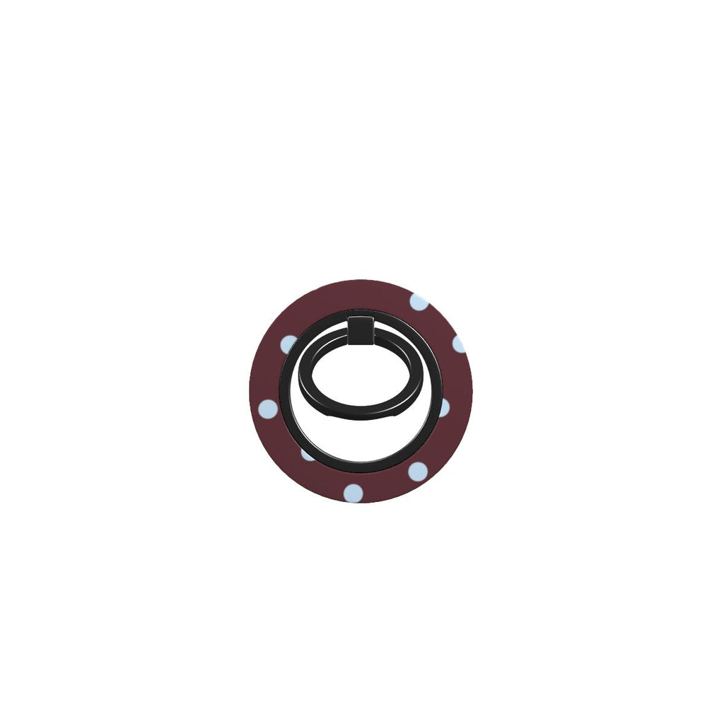 Blue Sky in Burgundy Polka Dots Ring Holder