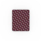 Blue Sky in Burgundy Polka Dots Apple iPad Case