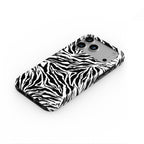 Black in White Leopard MagSafe Tough Phone Case