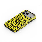 Black in Yellow Tiger Tough Phone Case