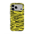 Black in Yellow Tiger Tough Phone Case