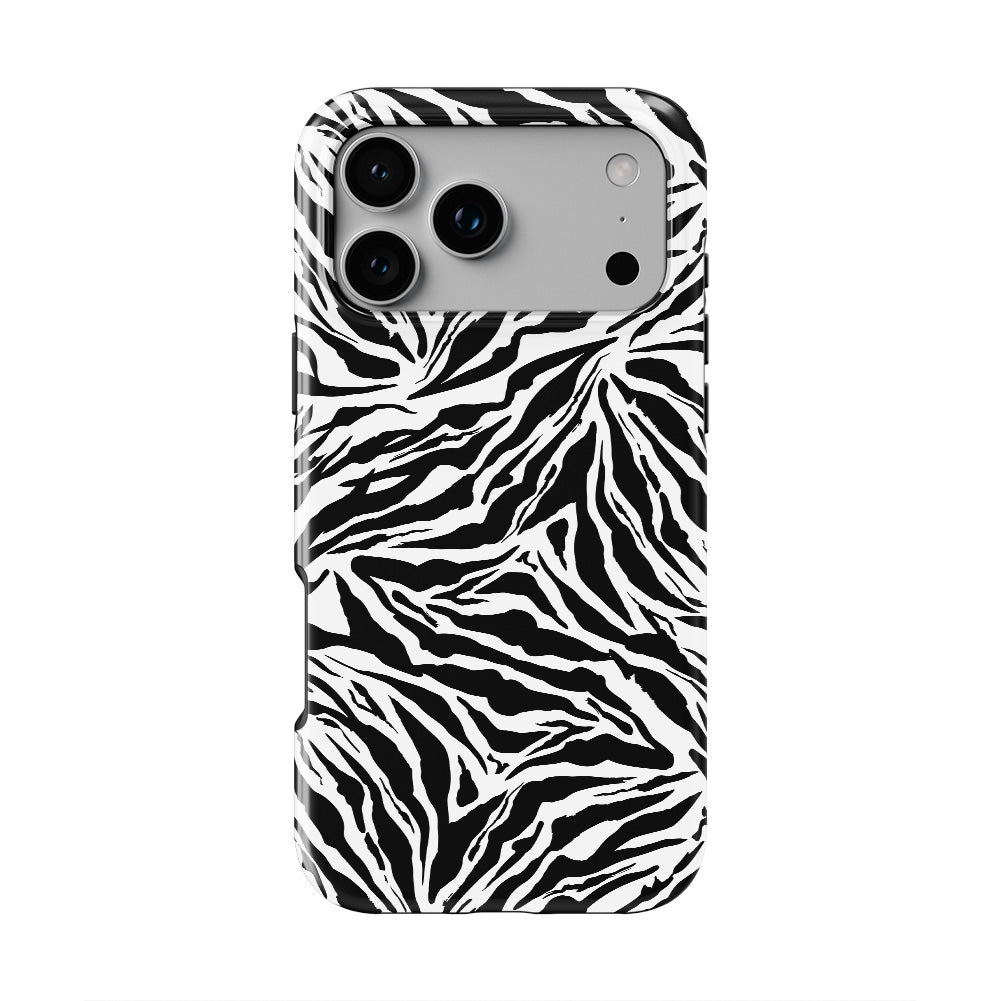 Black in White Leopard MagSafe Tough Phone Case
