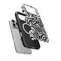 Black in White Leopard MagSafe Tough Phone Case
