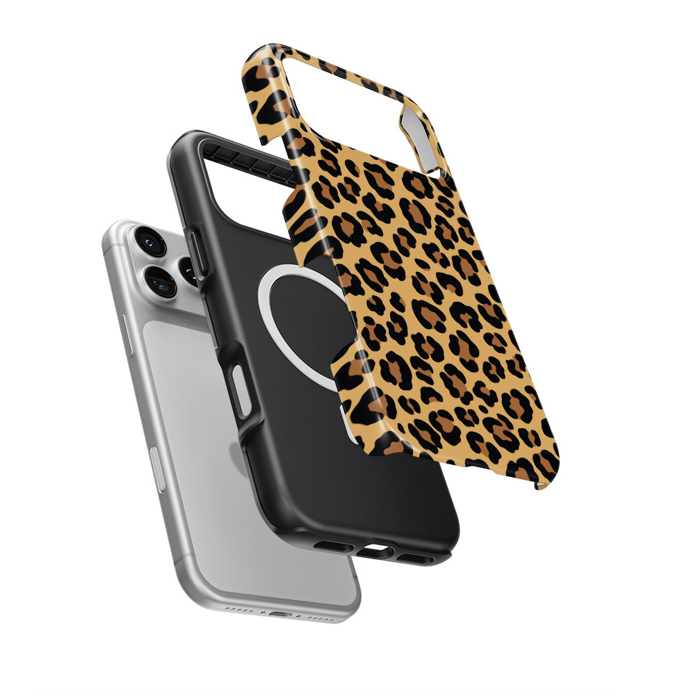 Classic Brown Leopard MagSafe Tough Phone Case