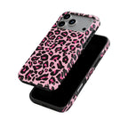 Black Pink Leopard Tough Phone Case