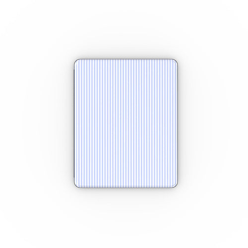 Baby Blue Stripes Apple iPad Case, 3D product render