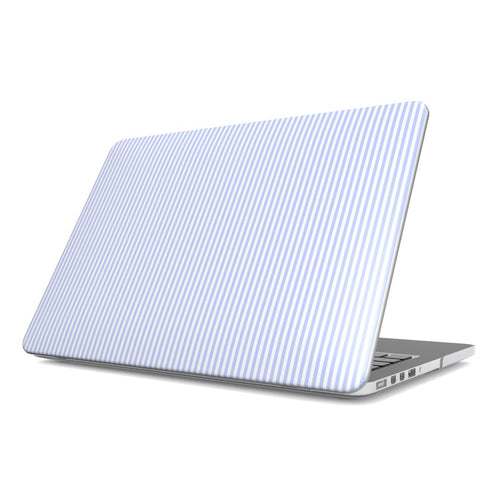 Baby Blue Stripes MacBook Case, 3D product render