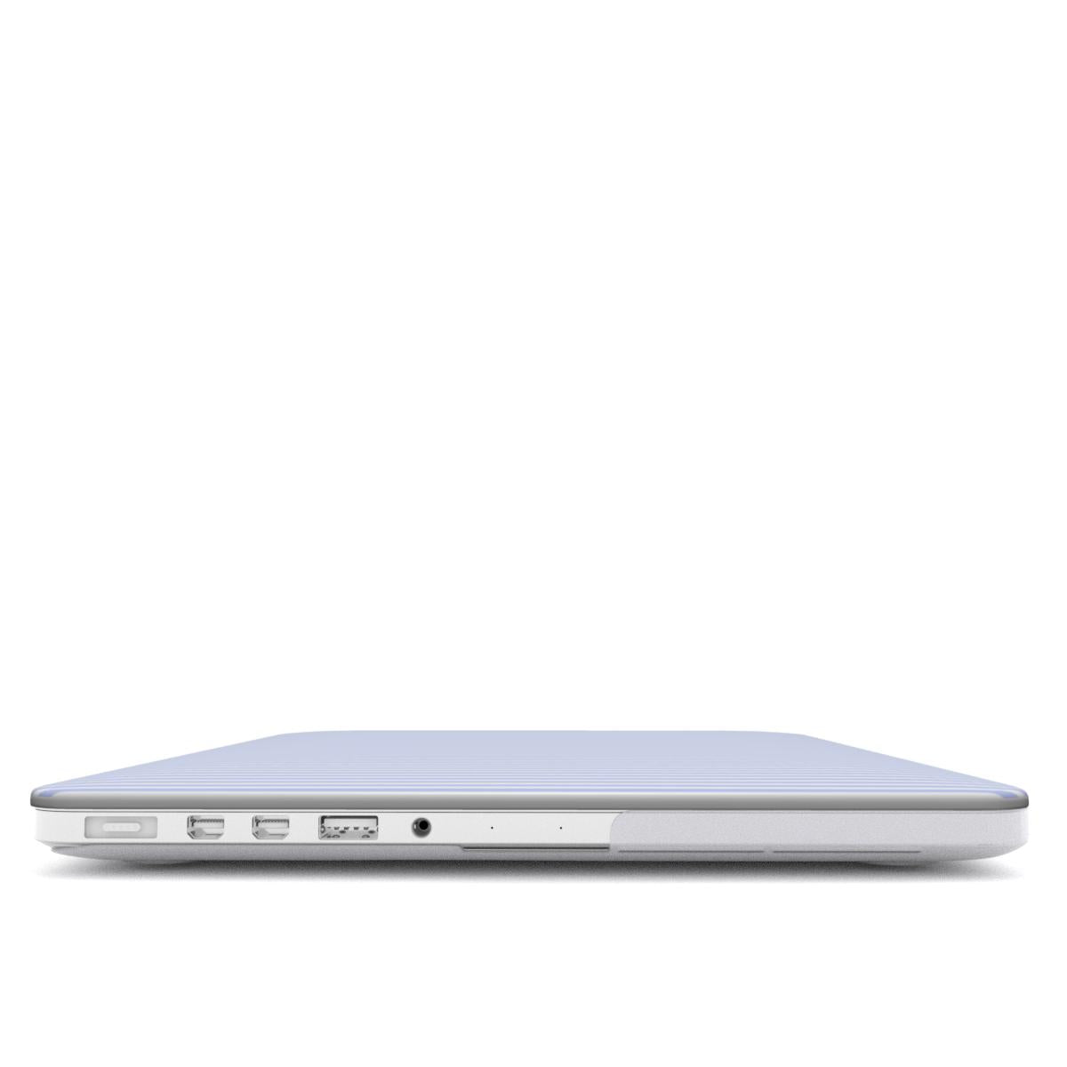 Baby Blue Stripes MacBook Case, 3D product render
