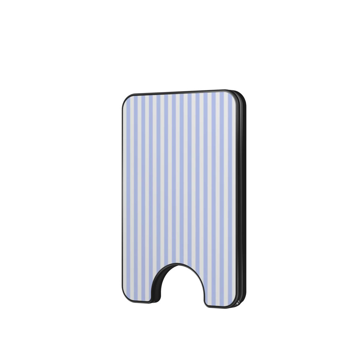 Baby Blue Stripes Magnetic Wallet, 3D product render