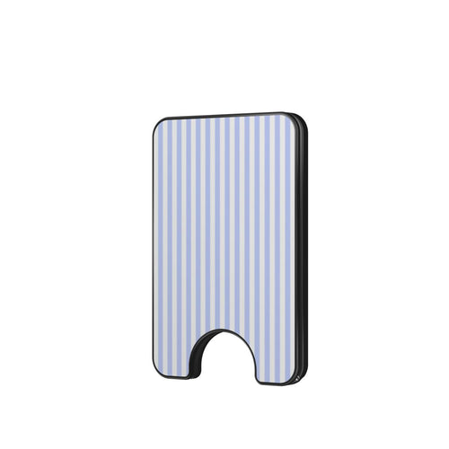 Baby Blue Stripes Magnetic Wallet, 3D product render