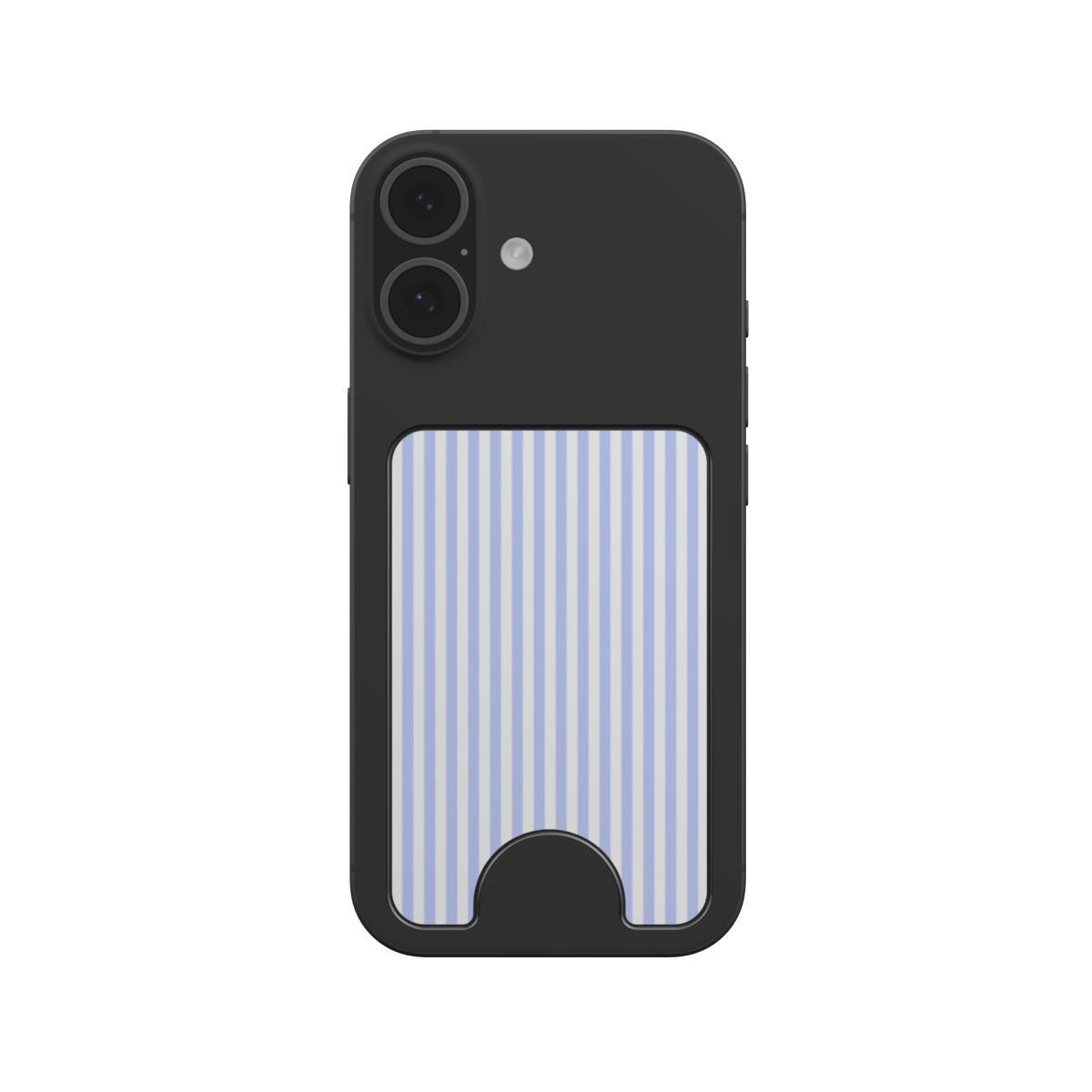 Baby Blue Stripes Magnetic Wallet, 3D product render