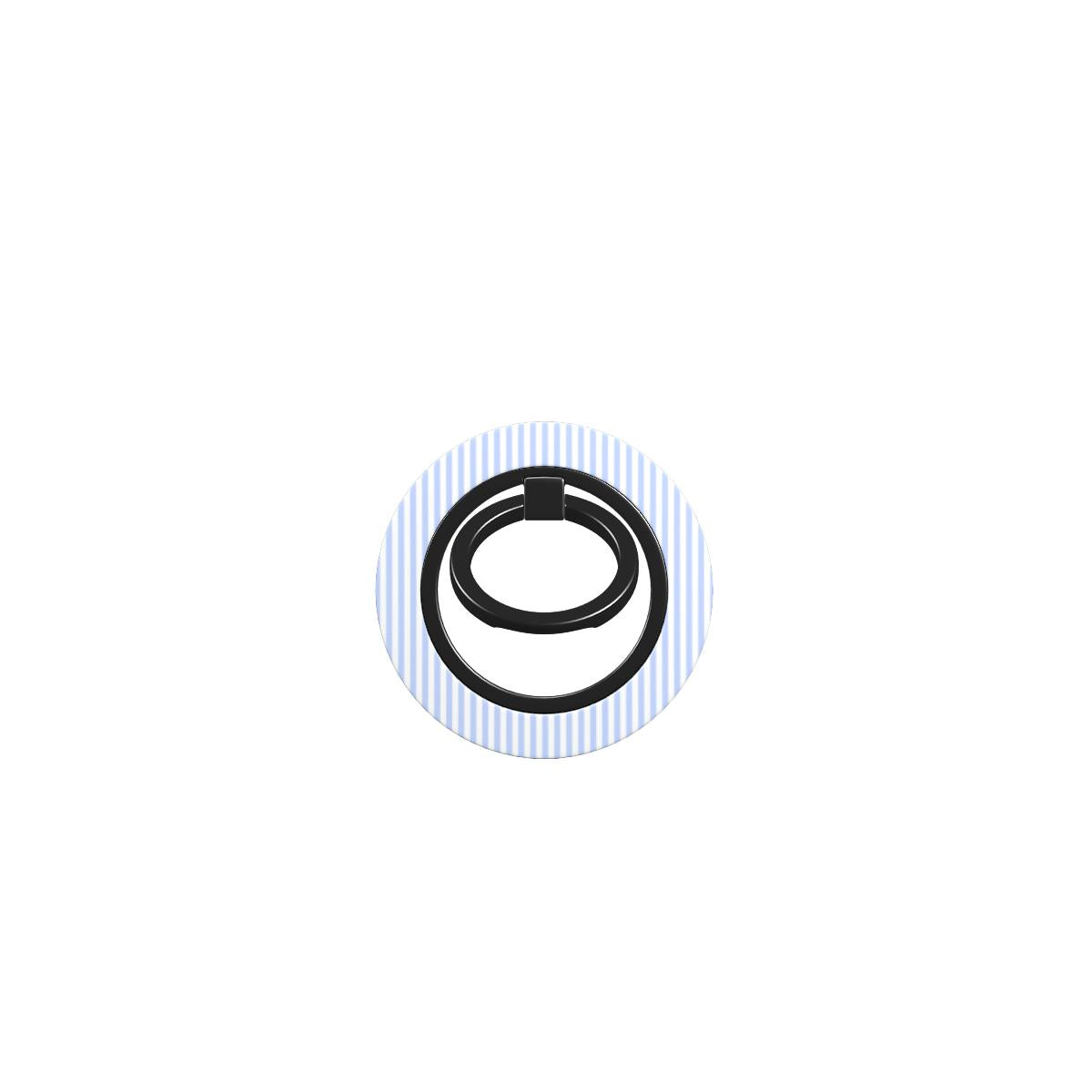 Baby Blue Stripes Ring Holder, 3D product render