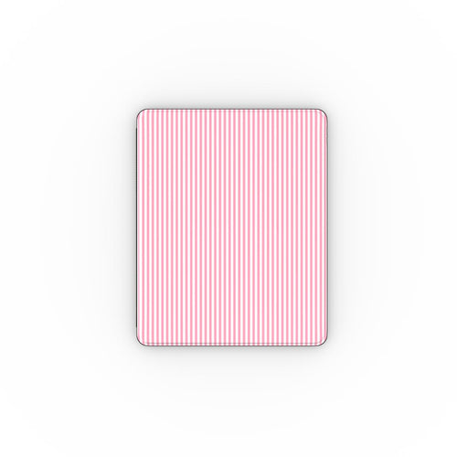 Baby Pink Stripes Apple iPad Case, 3D product render