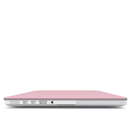 Baby Pink Stripes MacBook Case, 3D product render