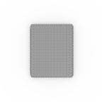 Black in White Houndstooth Apple iPad Case — full view, full back print