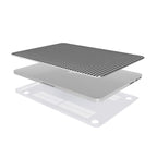 Black in White Houndstooth MacBook Case — layers separated