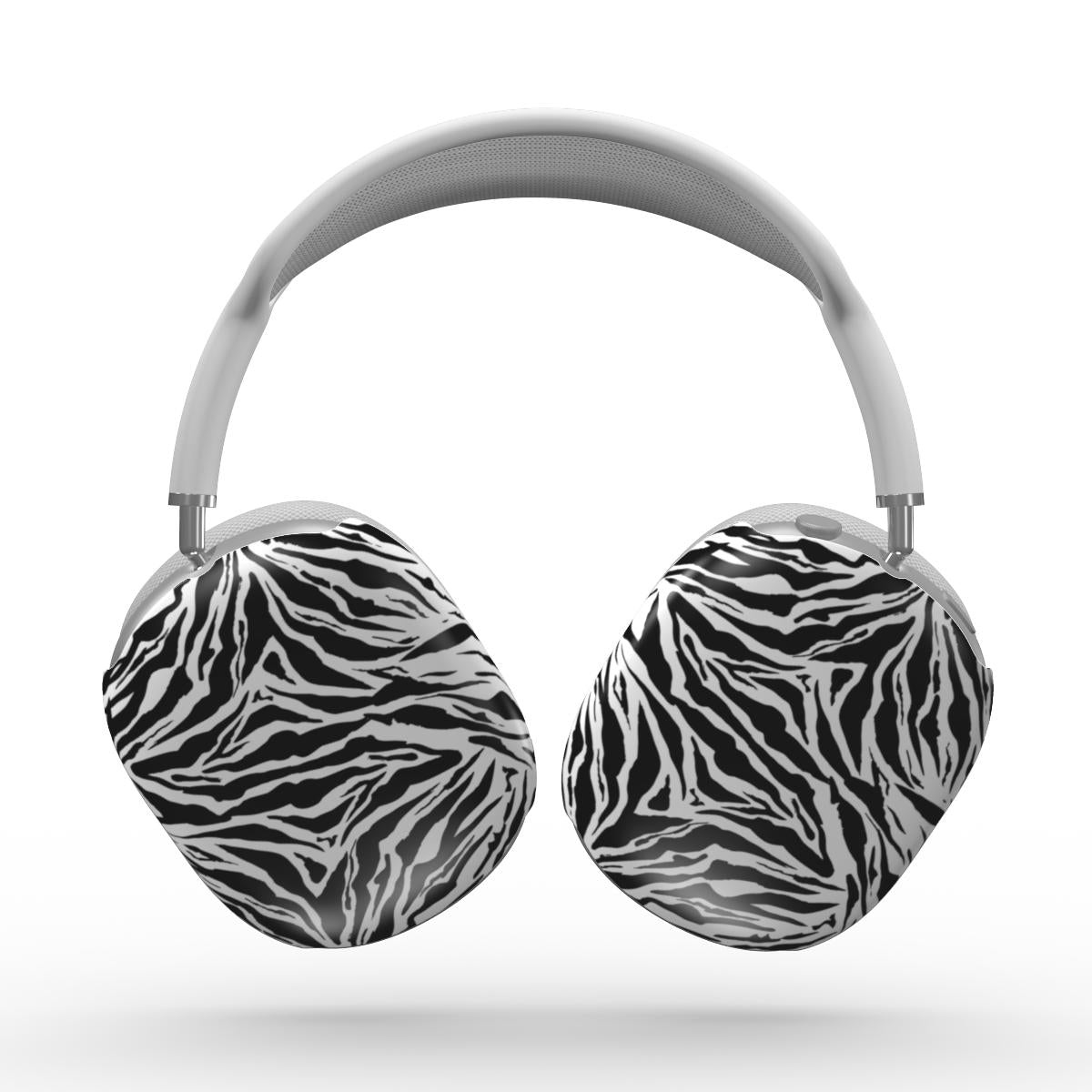 Black in White Tiger Apple AirPods Max Tough Case, 3D product render
