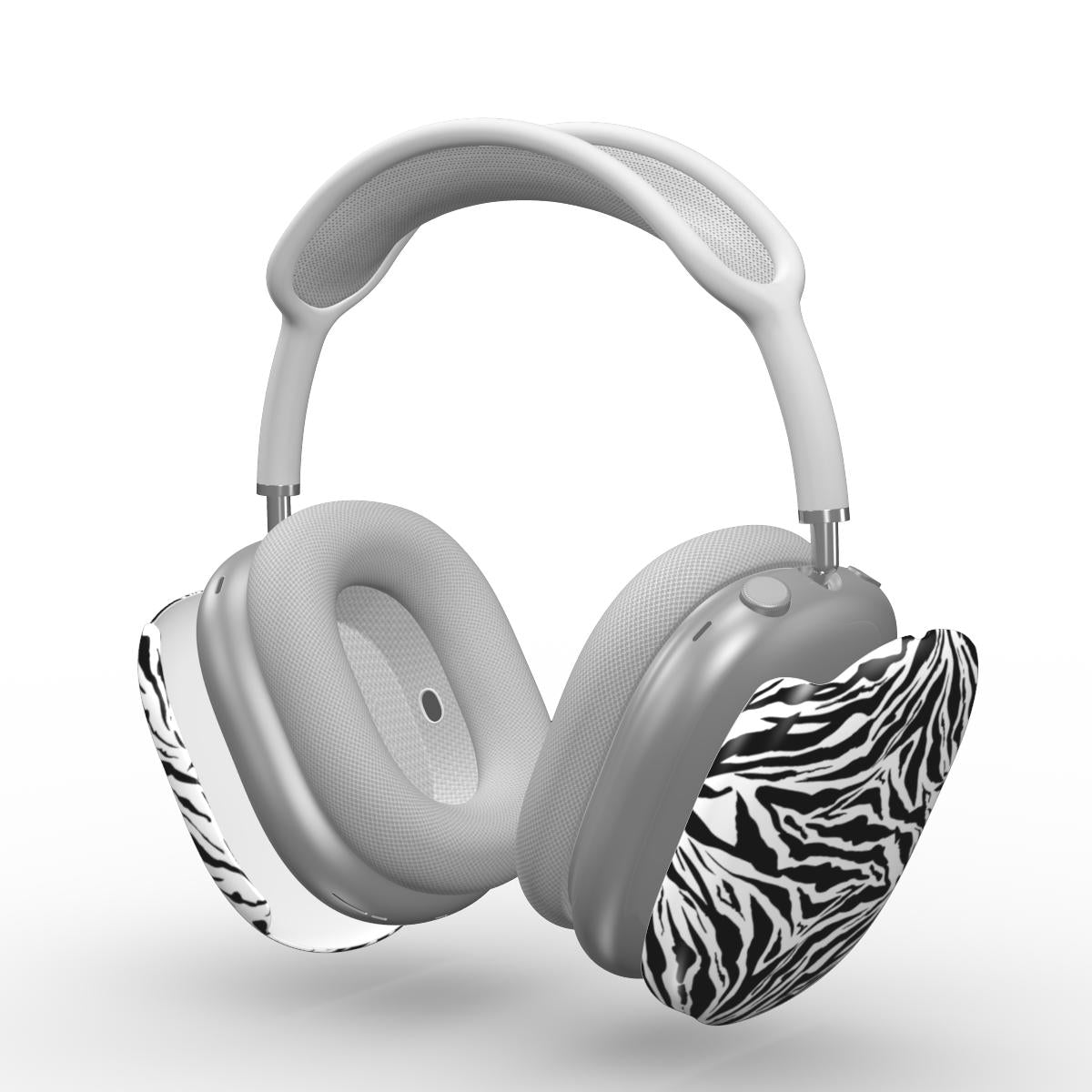Black in White Tiger Apple AirPods Max Tough Case, 3D product render