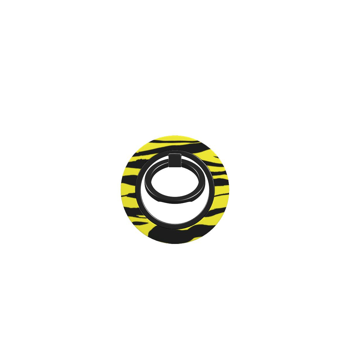 Black in Yellow Tiger Ring Holder, 3D product render