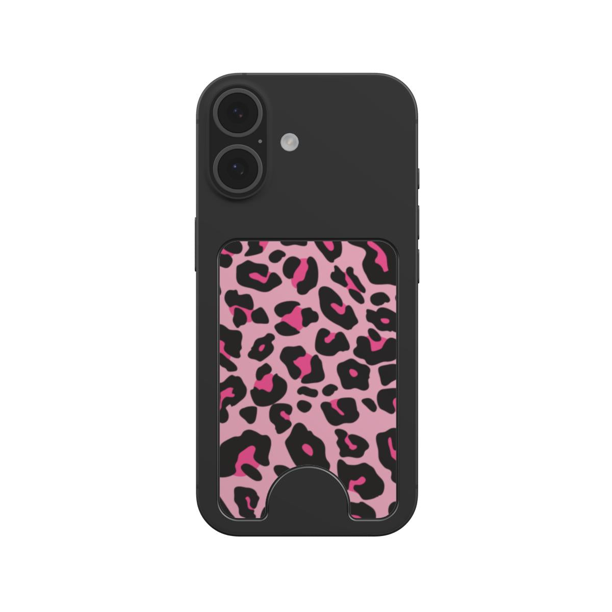 Black Pink Leopard Magnetic Wallet, 3D product render