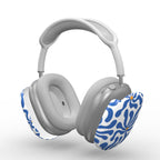 Blue Abstract Starburst Apple AirPods Max Tough Case, 3D product render